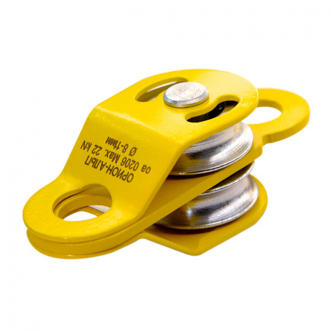 Блок-ролик Орион-альп двойной с подшипником сталь