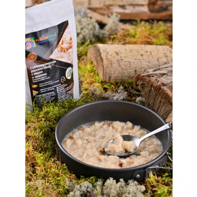 Рисовая каша с мёдом и орехами, Sublimfood, 60 г