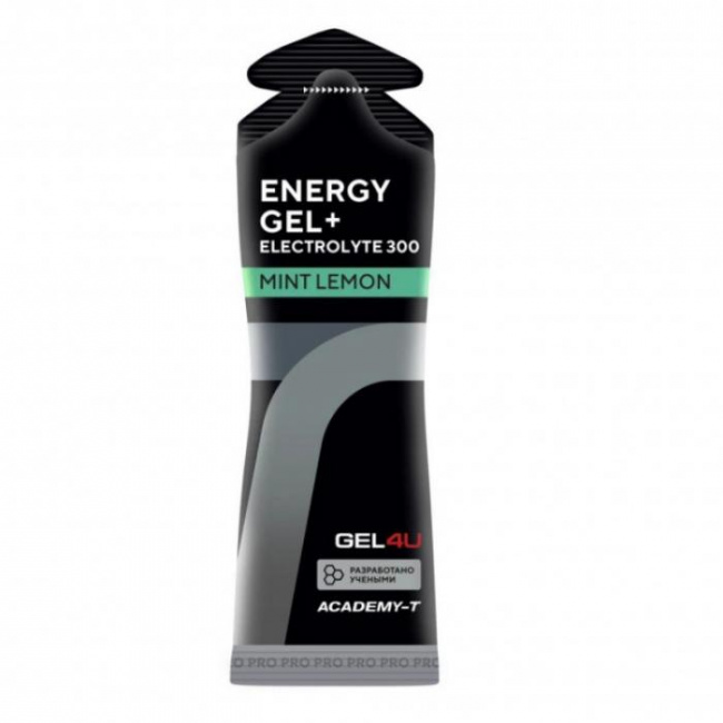 Гель энерг-ий углеводный с электролит. GEL4U, вкус Лимон и Мята, 60 мл