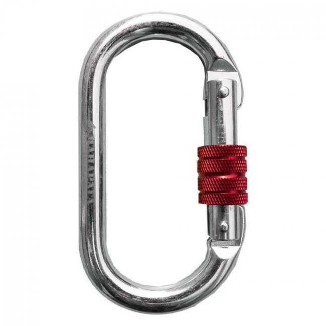 Карабин Манарага стальной овал с муфтой