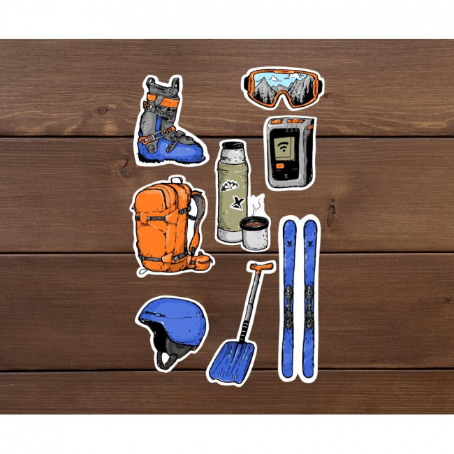 Стикерпак ExJe Горные лыжи