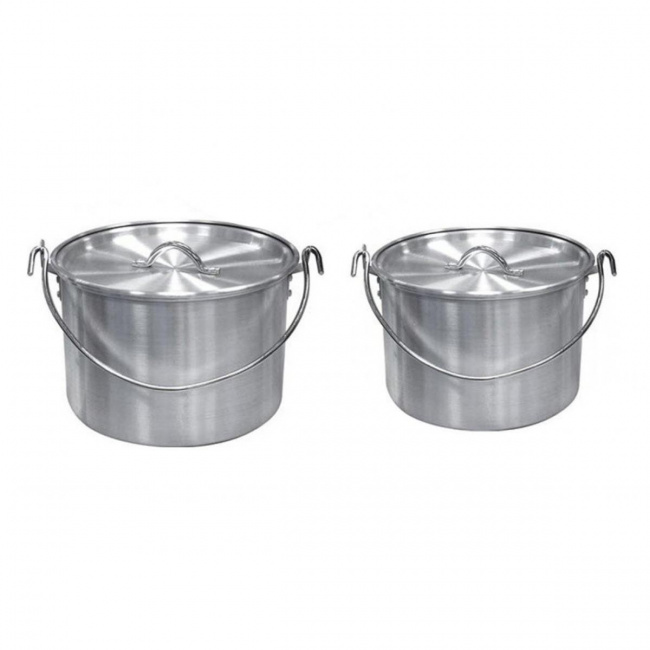Набор котлов Tramp алюминиевых с крышкой 4,8л., 9л.