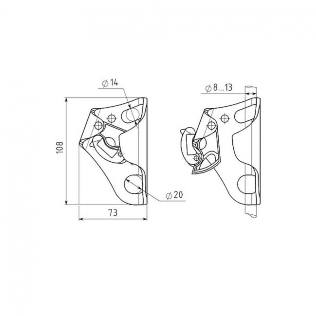 Зажим Вертикаль Кроль