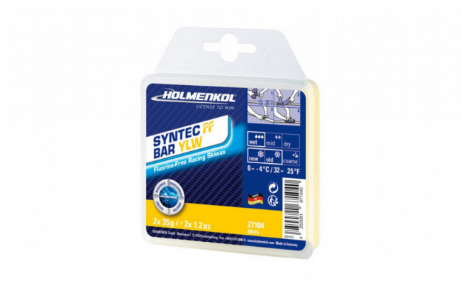 Мазь без фтора HOLMENKOL Syntec FF Bar Yellow (0/-4) 2х35 г Мазь без фтора HOLMENKOL Syntec FF Bar Yellow (0/-4) 2х35 г
