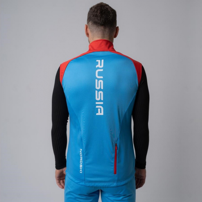 Жилет разминочный Nordski Premium (52-XL, blue/red (9158935))