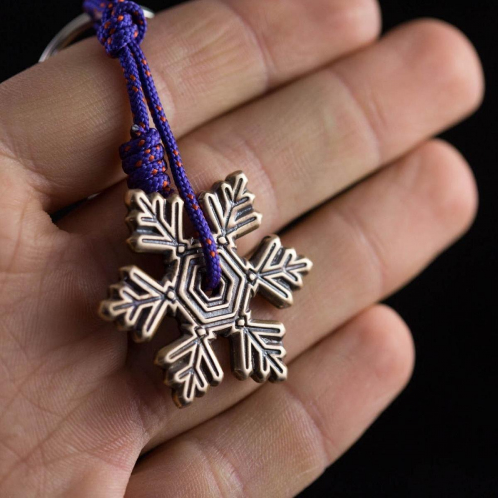 Брелок бронзовый ExJe Снежинка