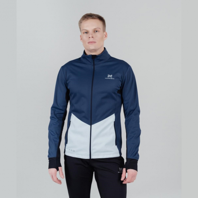 Куртка тренировочная Nordski Pro (54-2XL, blue/pearl blue (9175736))