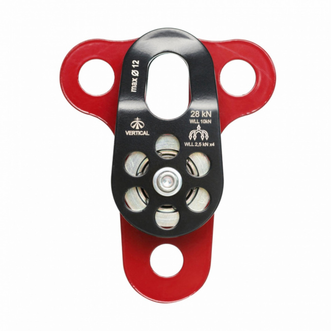 Блок-ролик Вертикаль двойной стальной с подшипником Про