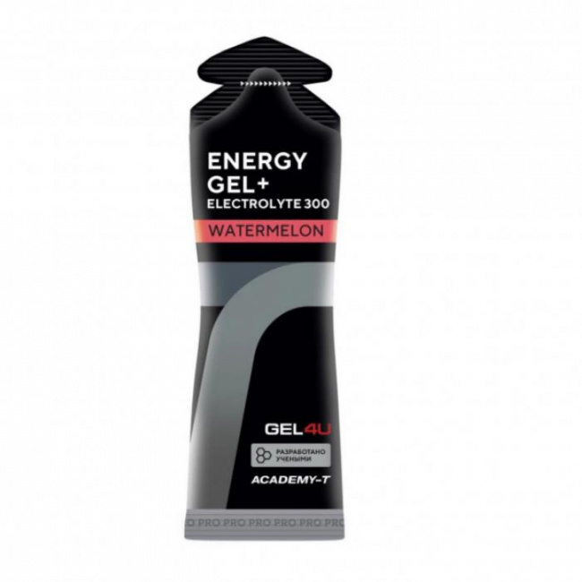 Гель энерг-кий углеводный с электролит. GEL4U, вкус Соленый арбуз, 60 мл
