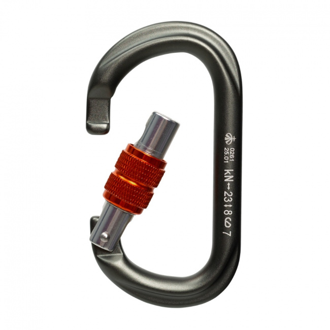 Карабин Вертикаль Gray овал с муфтой  0261