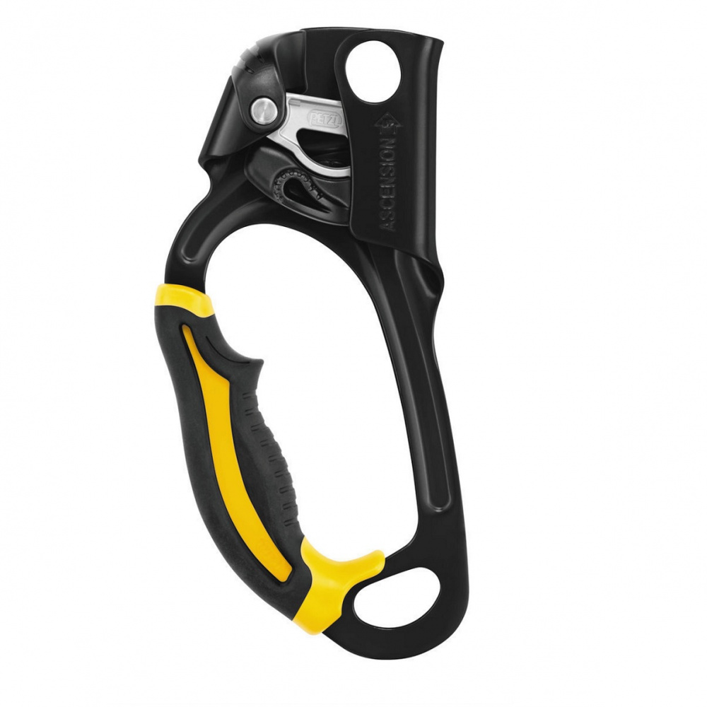 Зажим ручной Petzl Жумар ASCENSION  (левый, черно-желтый (8980368))