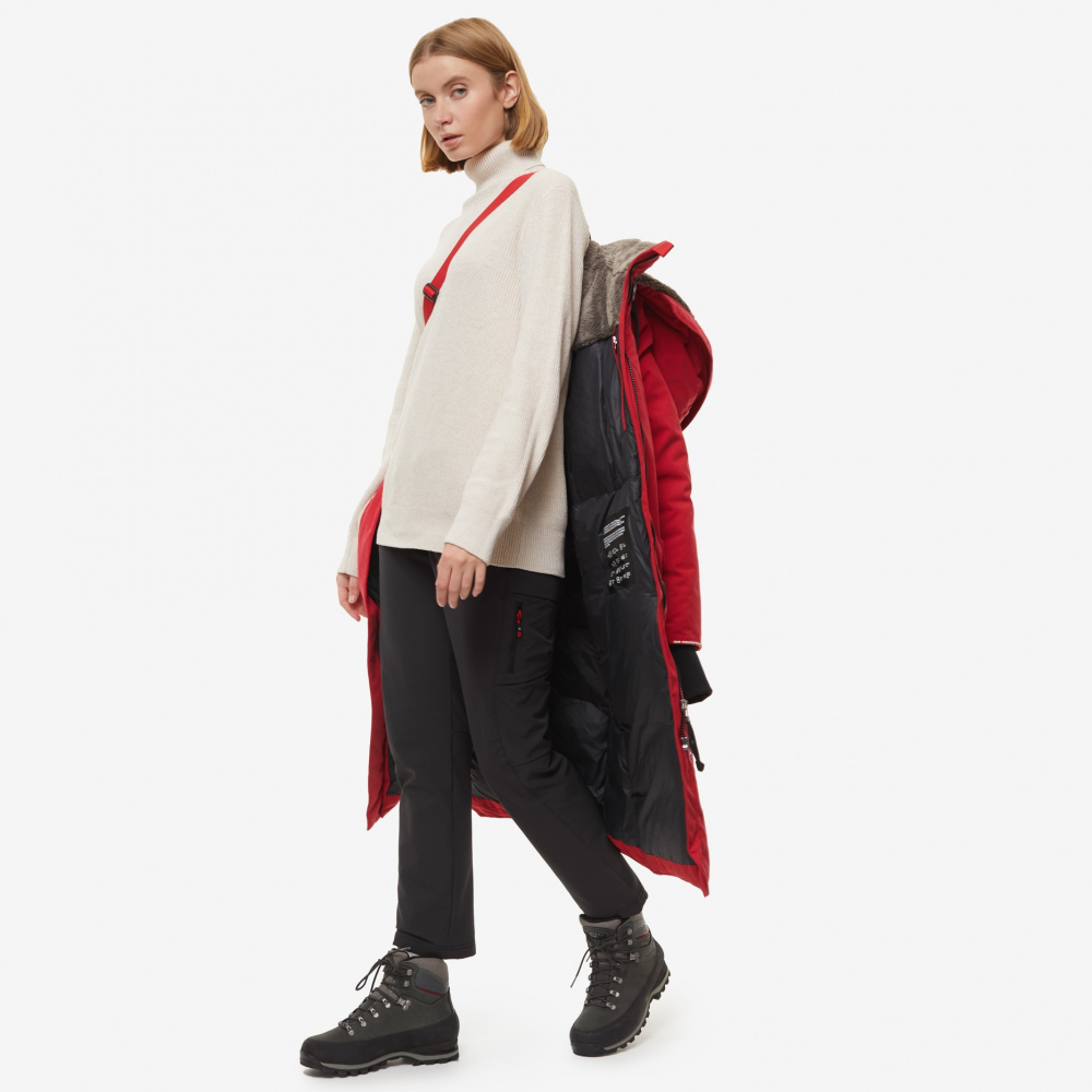 Пальто BASK Hatanga V4 (без меха) жен. (42, красный (9157088))