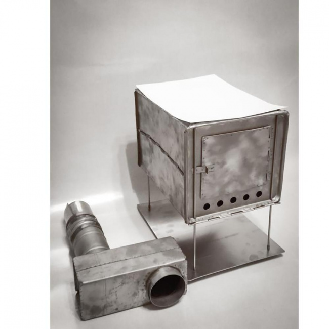 Печка туристическая титановая мини