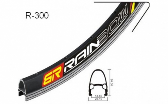 Обод мод. R-300 28 двойной 32h непистонир.