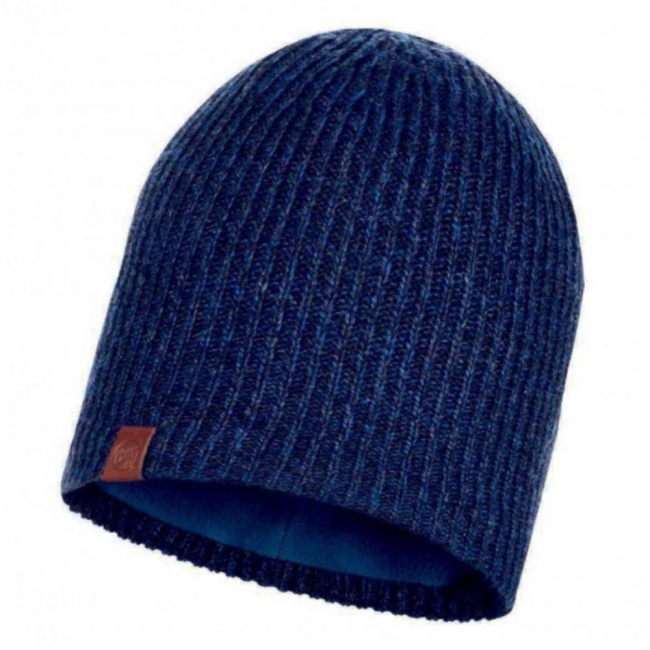 Шапка BUFF /24-25/ 116032 Knitted & Full Fleece Hat Lyne Night Blue