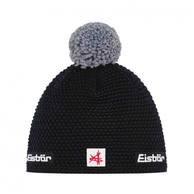 Шапка Eisbar Jamie Pompon MU SA (schwarz/graumele (9183759))