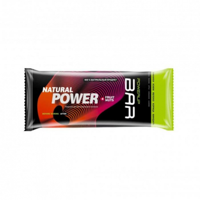 Батончик Powerup, вкус Финики, изюм, яблоко, корица, миндаль, 50 г