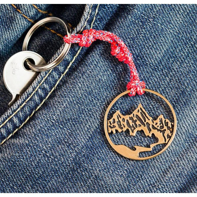 Брелок бронзовый ExJe Горы