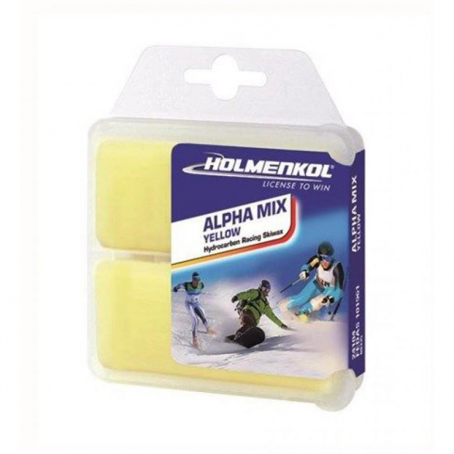 Парафин HOLMENKOL теплый Alphamix Yellow 2х35 г Парафин HOLMENKOL теплый Alphamix Yellow 2х35 г