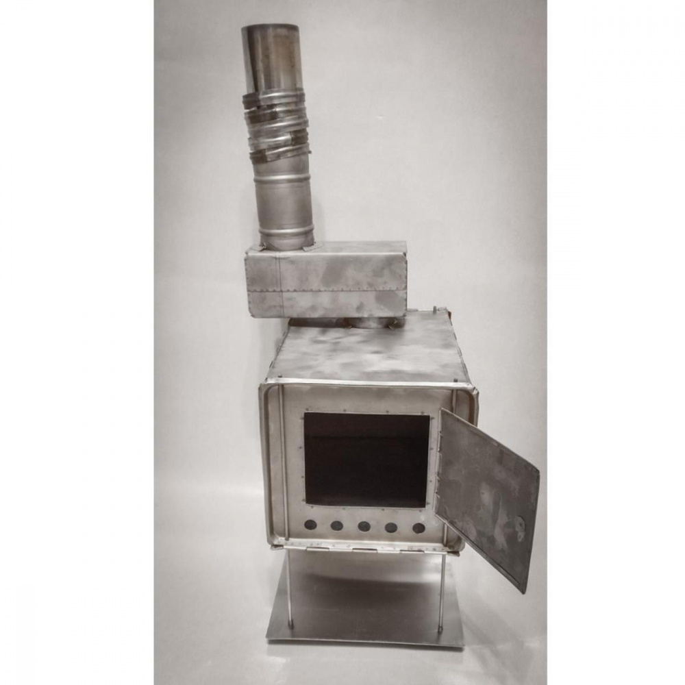 Печка туристическая нерж. мини А4