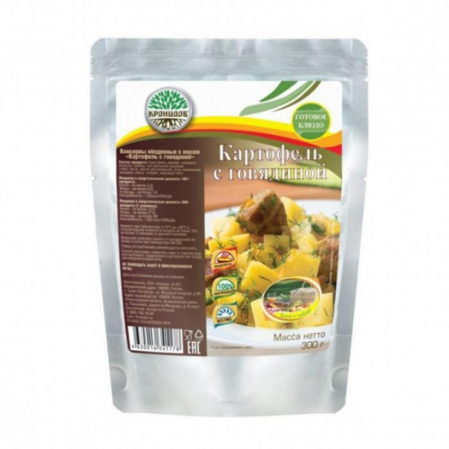 Картофель с говядиной, Кронидов, 300 г.