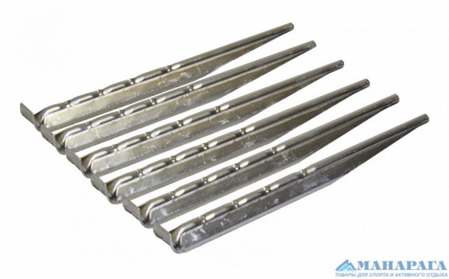 Набор колышков RockLand 190 мм, алюм.V, 6 шт.