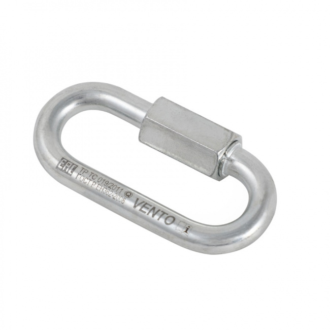 Карабин-рапид Венто Link 10  zn стальной овальный оцинкованный