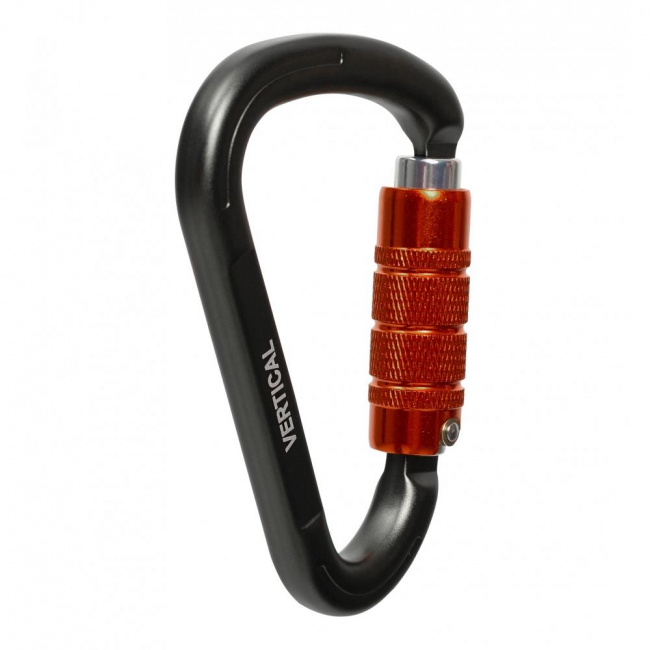 Карабин Вертикаль Gray треугольный трехтактный keylock