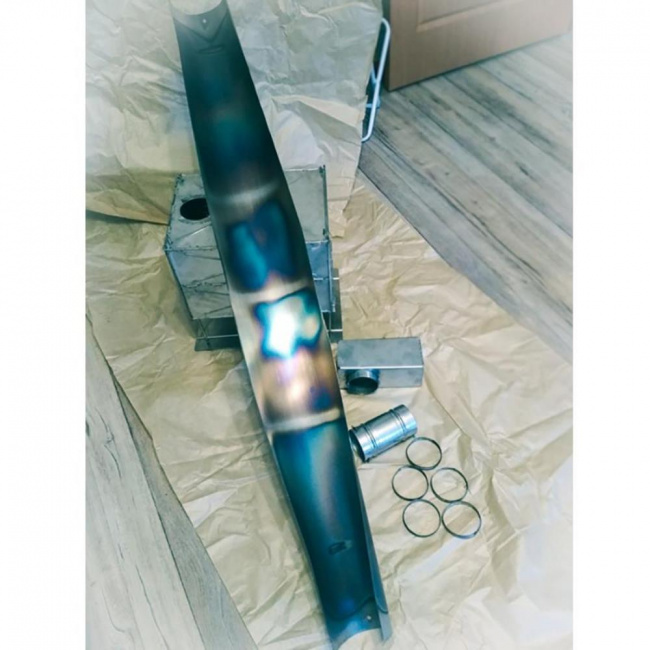 Печка туристическая из нерж. стали