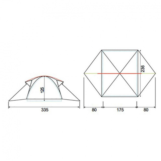 Палатка RedFox Trekking Fox 3
