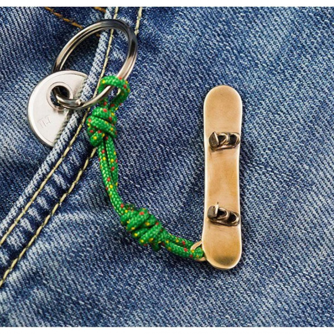 Брелок бронзовый ExJe Сноуборд