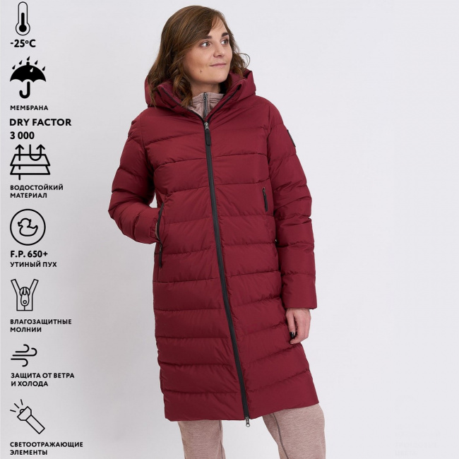 Пальто RedFox Siberia II жен. (S , малиновый (9159208))