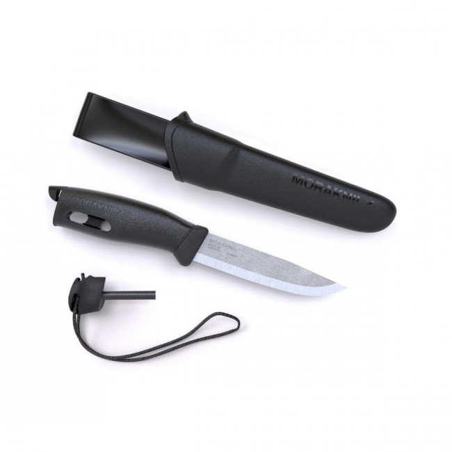 Нож Morakniv Companion Spark Black с огнивом Нож Morakniv Companion Spark Black с огнивом