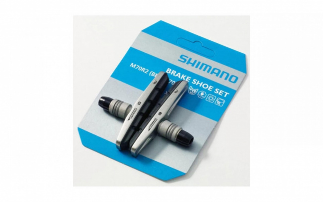 Тормозные колодки Shimano для v-brake M70R2 Тормозные колодки Shimano для v-brake M70R2