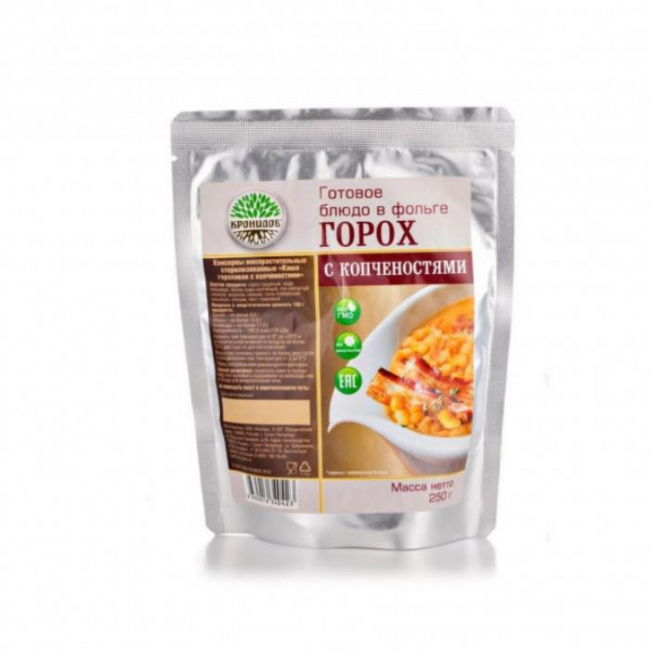 Каша гороховая с копченостями, Кронидов, 250 г.