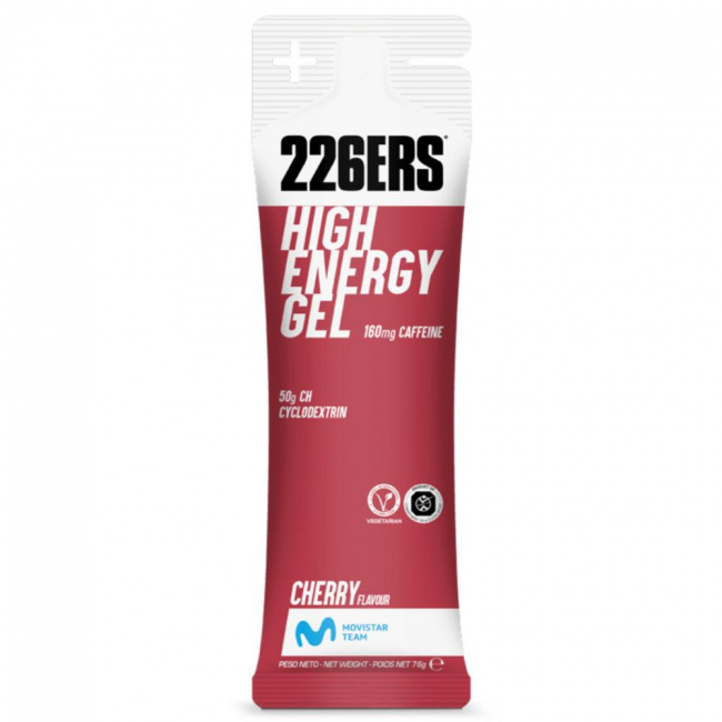 Гель высокоэнергетический углеводный с кофеином 226ERS, вкус Вишня, 76 г