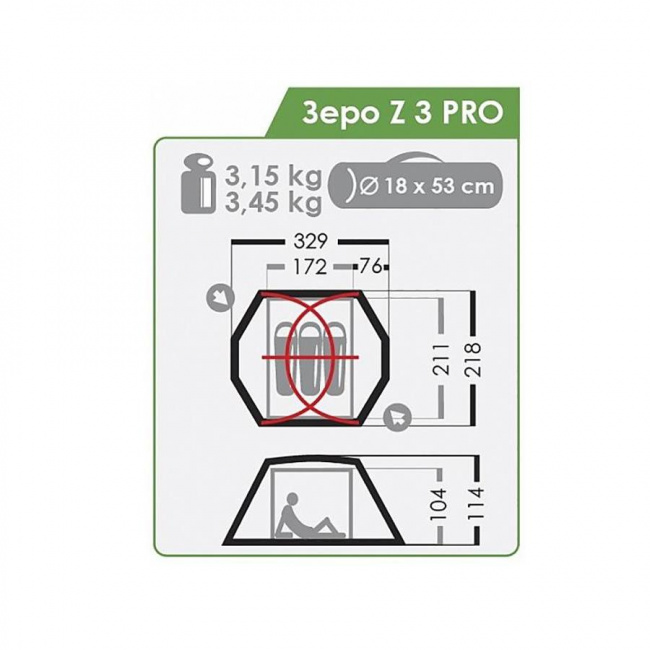 Палатка Normal Зеро Z 3 Pro