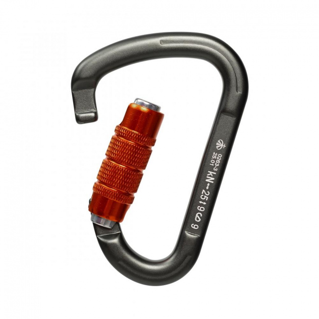 Карабин Вертикаль Gray треугольный трехтактный keylock