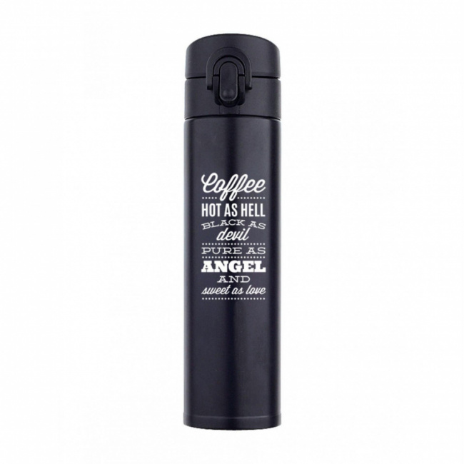 Термобутылка Barouge Черная 350 мл BT-134