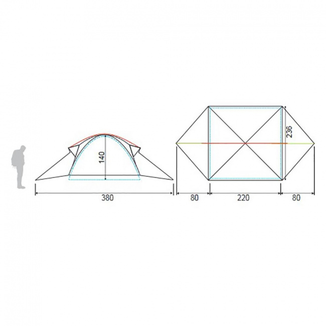 Палатка RedFox Trekking Fox 4