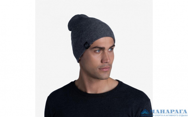Шапка BUFF /24-25/ 116032 Knitted & Full Fleece Hat Lyne Grey