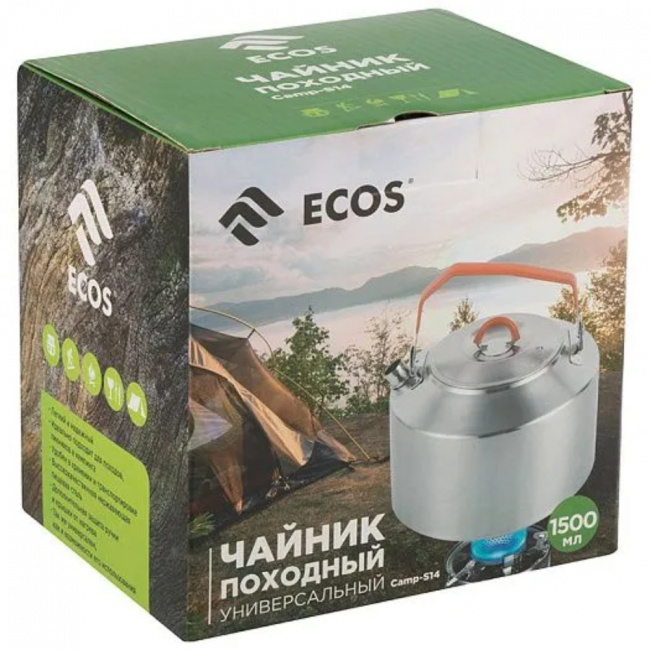 Чайник Ecos Camp-S14 1.5 л Чайник Ecos Camp-S14 1.5 л