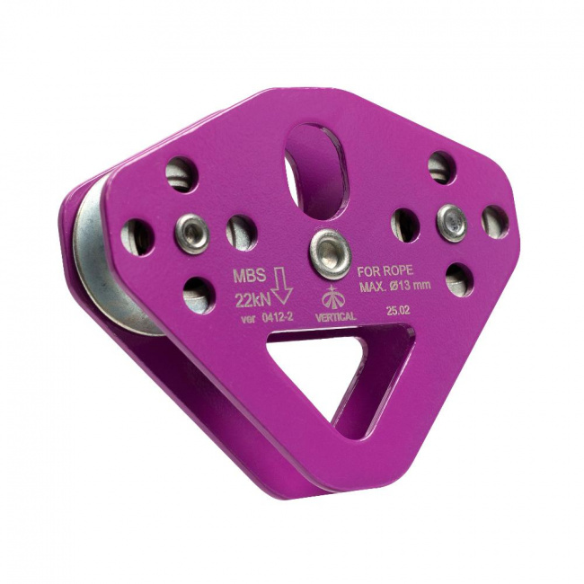 Блок-ролик Вертикаль"Тандем" (стальной) с подшипником (violet (9186107))