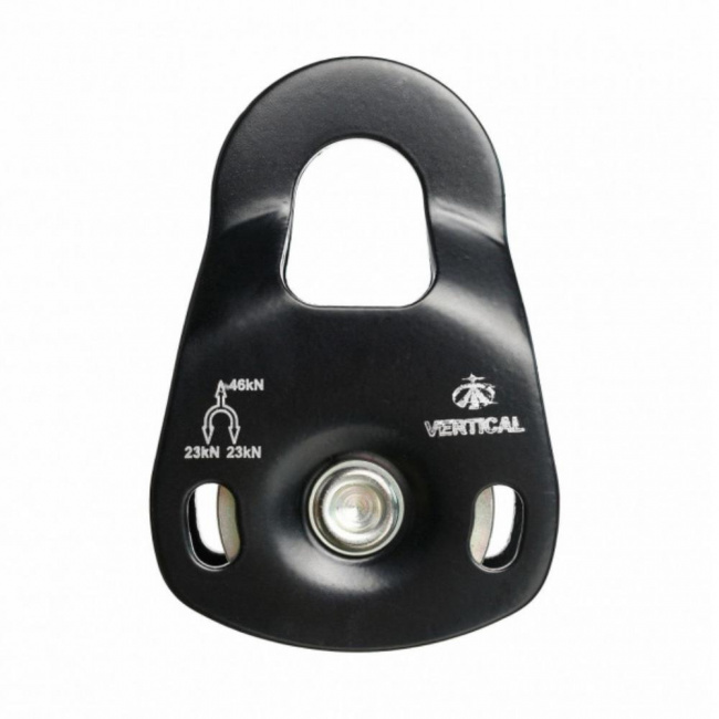 Блок-ролик Вертикаль одинарный большой с подшипником 46 кН 0414