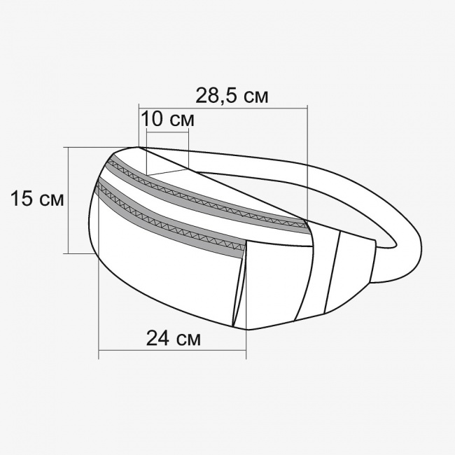 Сумка поясная Big МАНАРАГА  (черный (9171368))