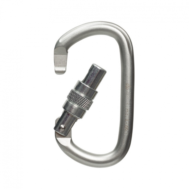 Карабин Вертикаль овал стальной люкс с муфтой keylock 0260