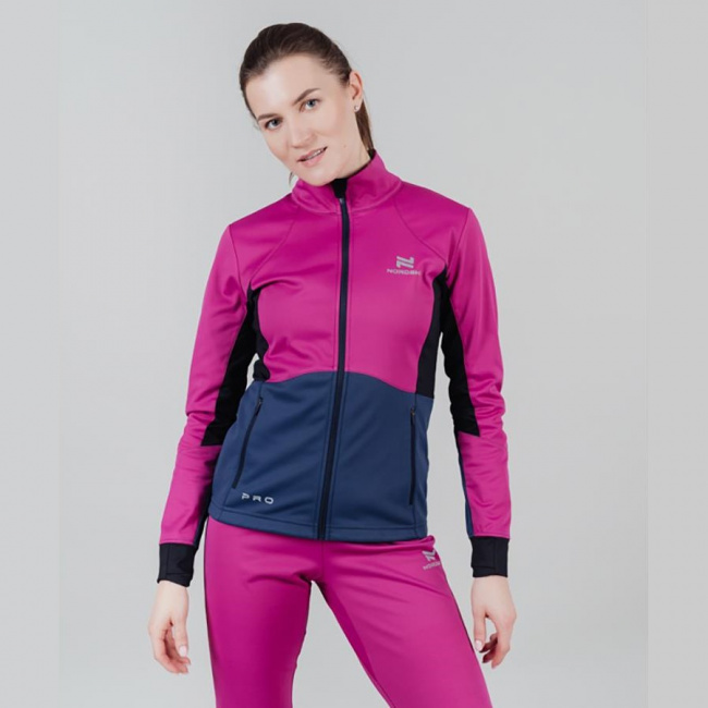 Куртка тренировочная Nordski Pro W (40-M, fuchsia/blue (9167780))