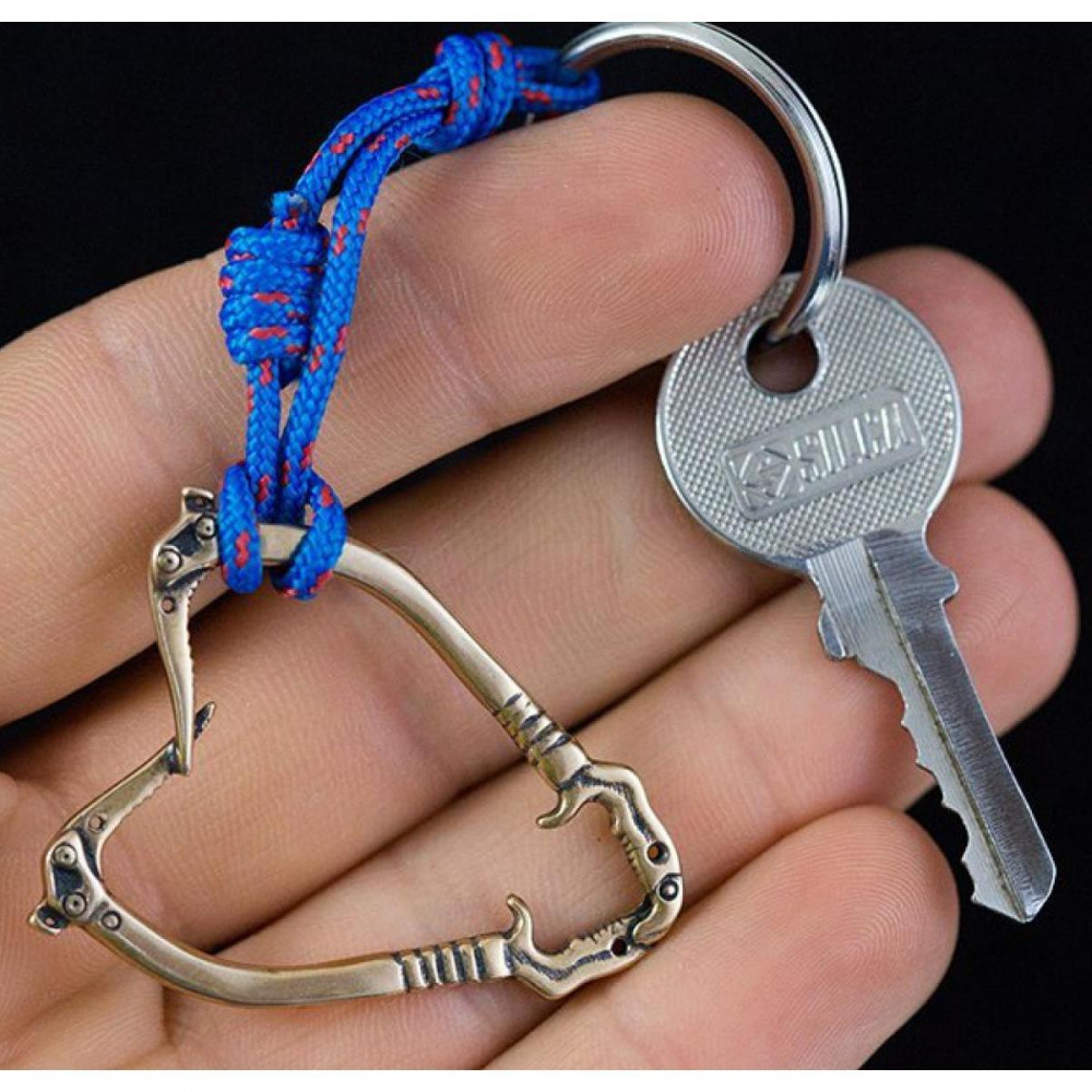 Брелок бронзовый ExJe Сердце альпиниста