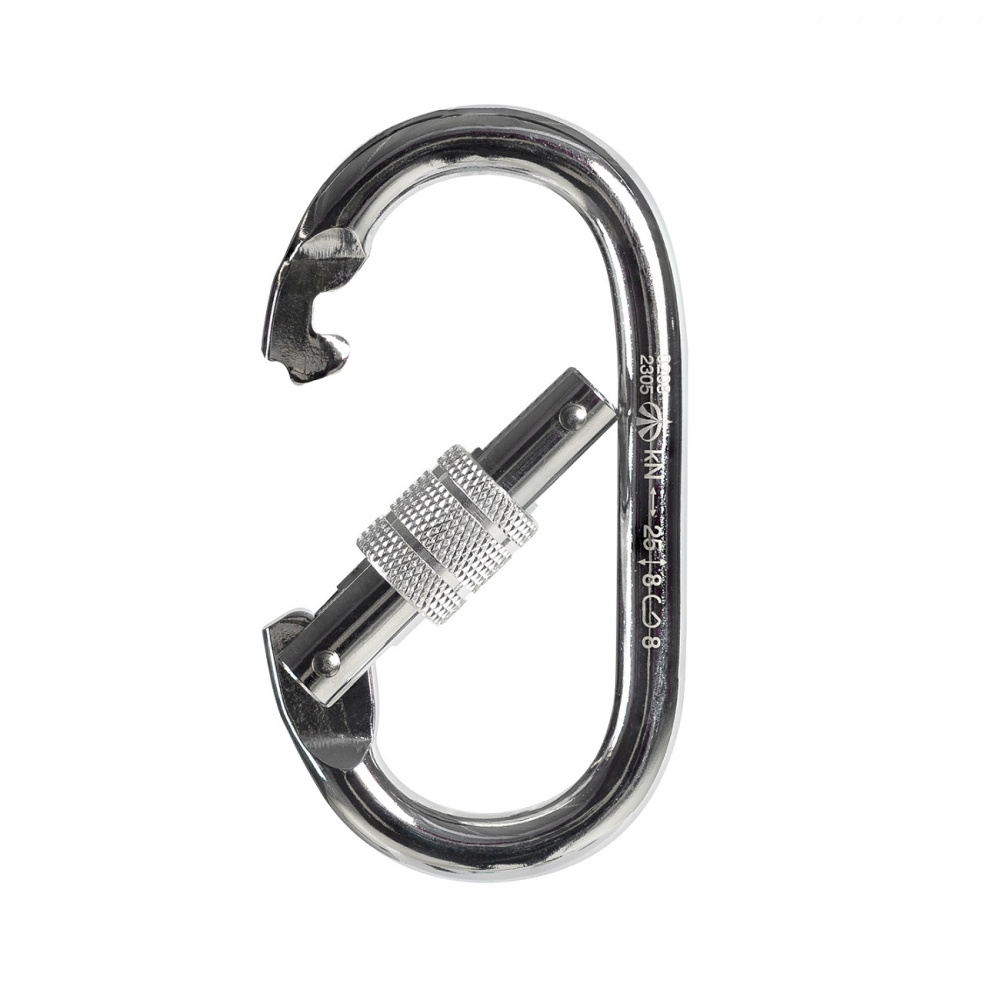 Карабин Вертикаль стальной овальный 0208