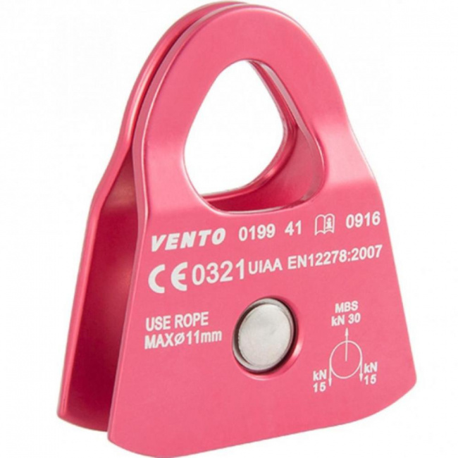 Блок-ролик Венто одинарный Соло V2 дюраль, с подшипником